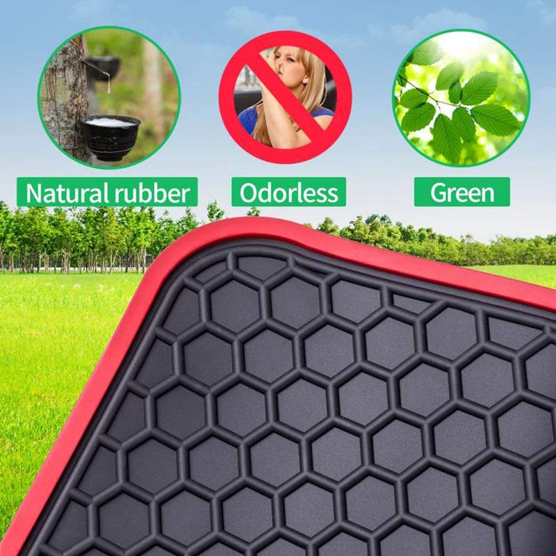 Megiteller Car Floor Mats Custom Fit for Hyundai Elantra 2020 2019 2018 2017 Odorless Washable Heavy Duty Rubber (All Weather) Floor Liners Black - Image 2
